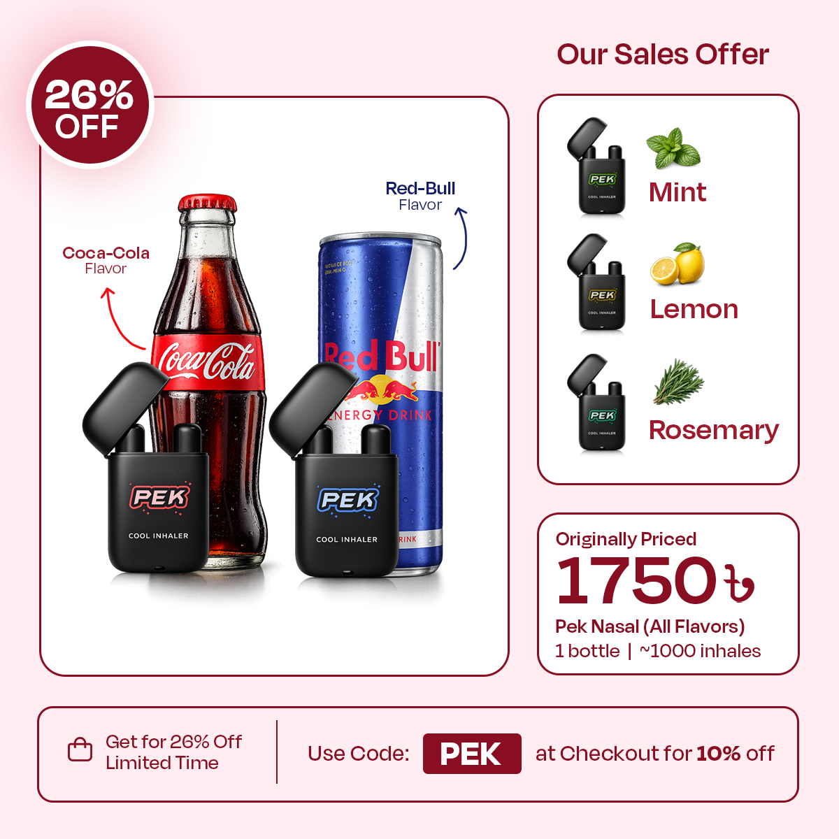 Pek Nasal Energy Inhaler
