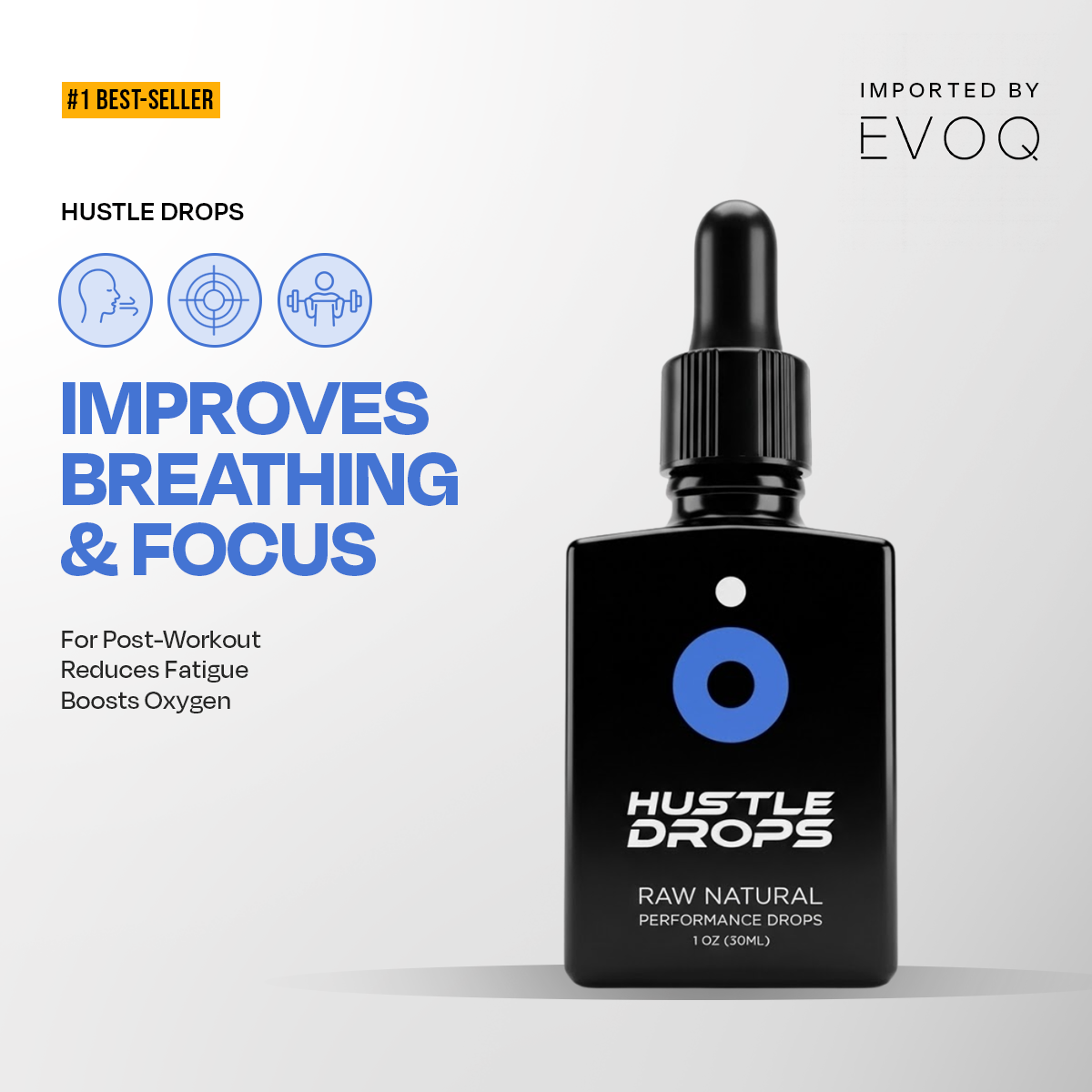 Hustle Drops by Evoq - Improve Breathing