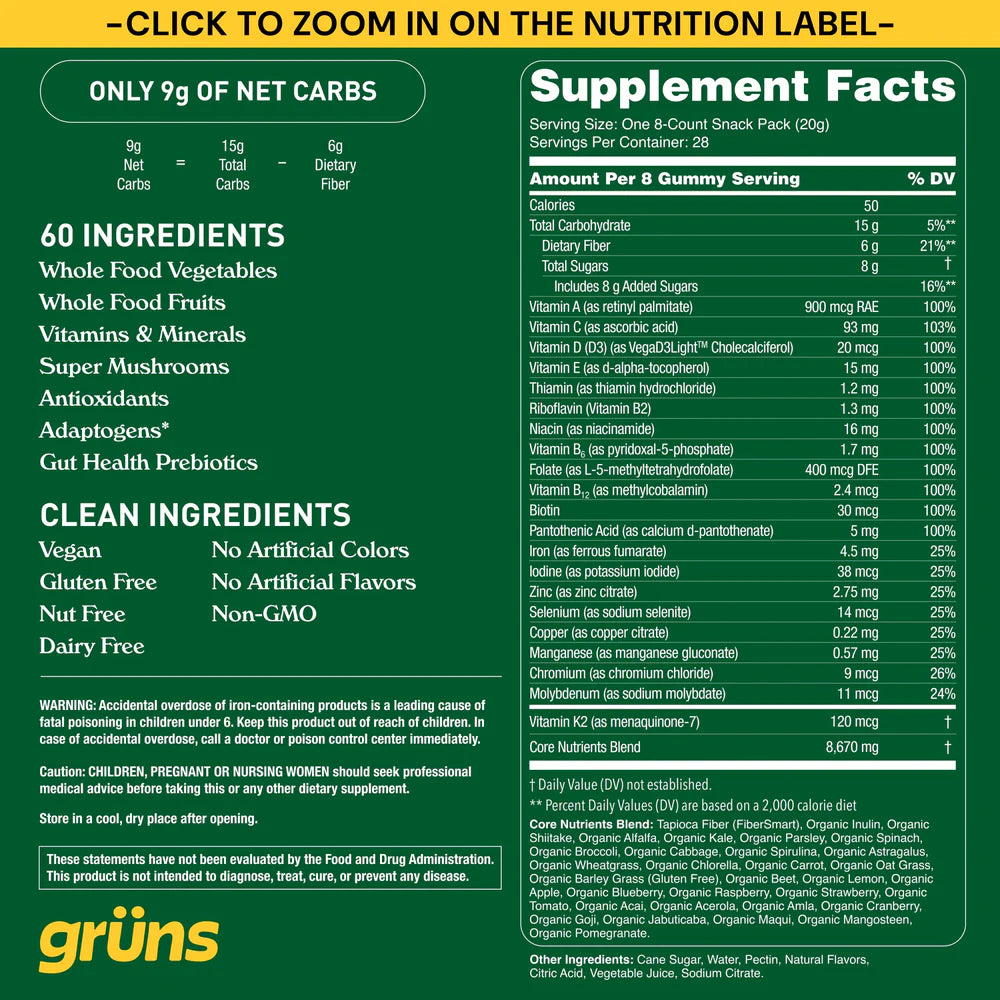 Superfoods Green Gummies